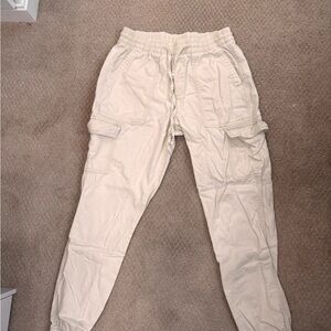 GAP Cream Cotton Cargo Pants